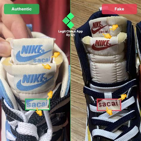 nike sacai blazer real vs fake